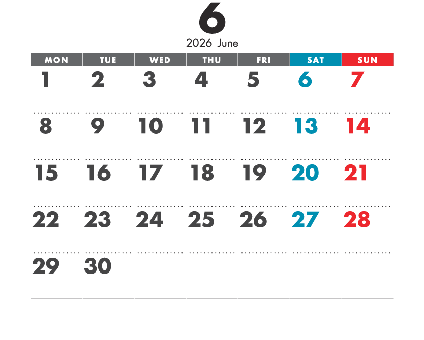 6月