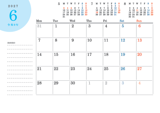 6月