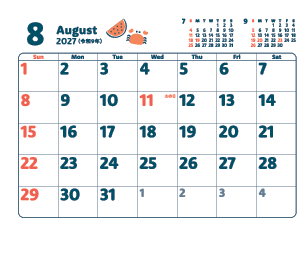 8月